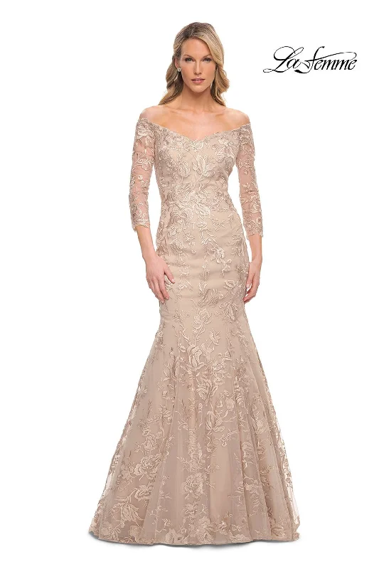 Wrap - Style Women Dress with Adjustable Fit for All Body Types Wrap - Style Women Dress with Adjustable Fit for All Body Types La Femme 30164 Wrap - Style Women Dress with Adjustable Fit for All Body Types Wrap - Style Women Dress with Adjustable Fit for All Body Types La Femme 30164