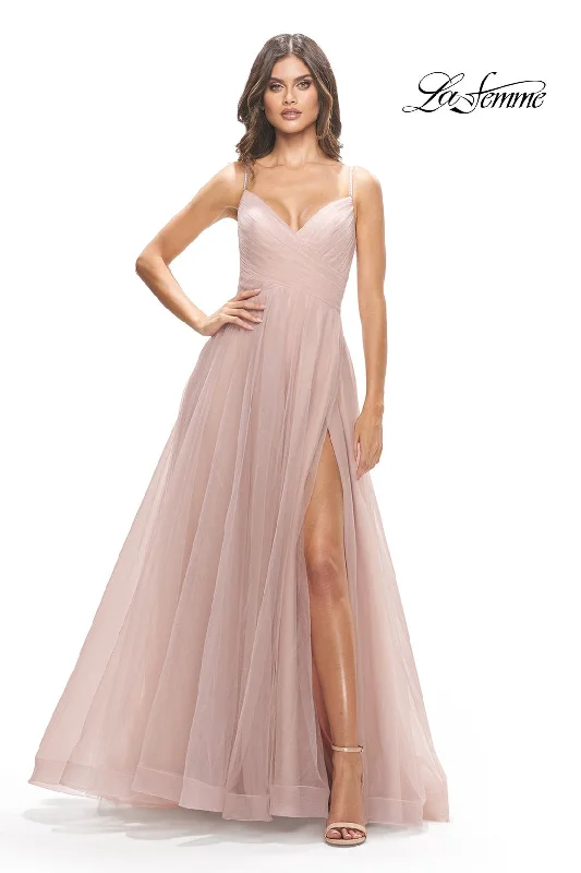 Plus Size Women Dress with a Flattering A - Line Cut for Comfort and Style Plus Size Women Dress with a Flattering A - Line Cut for Comfort and Style La Femme 31204 Plus Size Women Dress with a Flattering A - Line Cut for Comfort and Style Plus Size Women Dress with a Flattering A - Line Cut for Comfort and Style La Femme 31204
