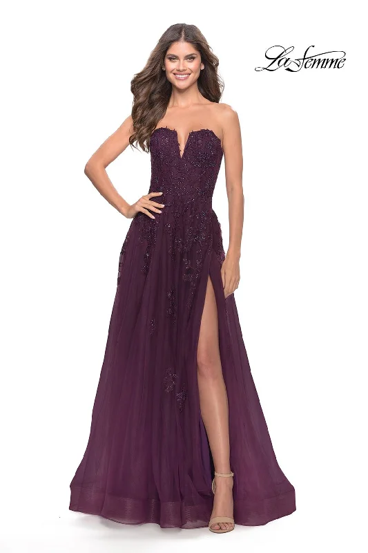Empire Waist Women Dress to Accentuate the Bust and Conceal the Waist Empire Waist Women Dress to Accentuate the Bust and Conceal the Waist La Femme 31345 Empire Waist Women Dress to Accentuate the Bust and Conceal the Waist Empire Waist Women Dress to Accentuate the Bust and Conceal the Waist La Femme 31345
