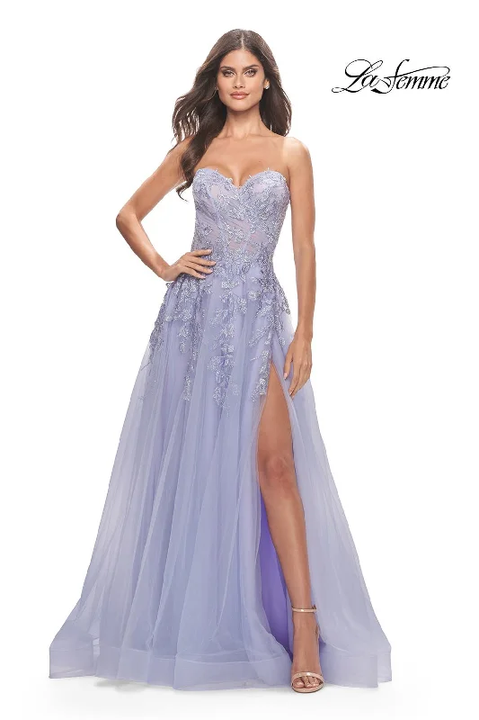 Strapless Women Dress with a Built - in Bra for Comfort and Support Strapless Women Dress with a Built - in Bra for Comfort and Support La Femme 31363