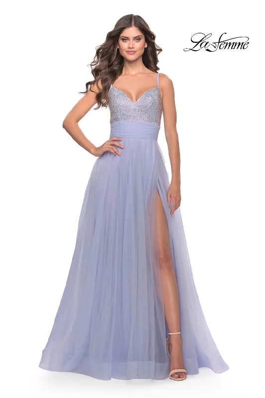 Off - the - Shoulder Women Dress for a Romantic and Feminine Look Off - the - Shoulder Women Dress for a Romantic and Feminine Look La Femme 31433 Off - the - Shoulder Women Dress for a Romantic and Feminine Look Off - the - Shoulder Women Dress for a Romantic and Feminine Look La Femme 31433