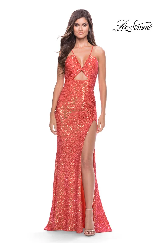 Mermaid - Style Women Dress with a Fitted Silhouette for Special Occasions Mermaid - Style Women Dress with a Fitted Silhouette for Special Occasions La Femme 31449 Mermaid - Style Women Dress with a Fitted Silhouette for Special Occasions Mermaid - Style Women Dress with a Fitted Silhouette for Special Occasions La Femme 31449