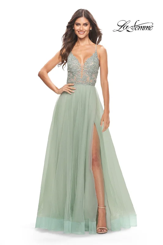 Mermaid - Style Women Dress with a Fitted Silhouette for Special Occasions Mermaid - Style Women Dress with a Fitted Silhouette for Special Occasions La Femme 31542 Mermaid - Style Women Dress with a Fitted Silhouette for Special Occasions Mermaid - Style Women Dress with a Fitted Silhouette for Special Occasions La Femme 31542