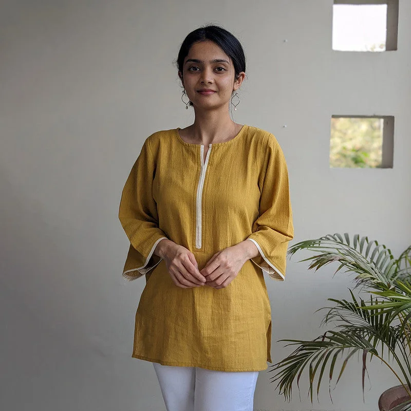 Mermaid - Style Women Dress with a Fitted Silhouette for Special Occasions Mermaid - Style Women Dress with a Fitted Silhouette for Special Occasions Organic Cotton Short Kurta | Naturally Dyed | Mustard Mermaid - Style Women Dress with a Fitted Silhouette for Special Occasions Mermaid - Style Women Dress with a Fitted Silhouette for Special Occasions Organic Cotton Short Kurta | Naturally Dyed | Mustard