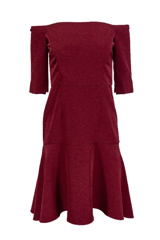 Mermaid - Style Women Dress with a Fitted Silhouette for Special Occasions Mermaid - Style Women Dress with a Fitted Silhouette for Special Occasions Milly - Burgundy Off-the-Shoulder Nina Dress Sz 4 Mermaid - Style Women Dress with a Fitted Silhouette for Special Occasions Mermaid - Style Women Dress with a Fitted Silhouette for Special Occasions Milly - Burgundy Off-the-Shoulder Nina Dress Sz 4