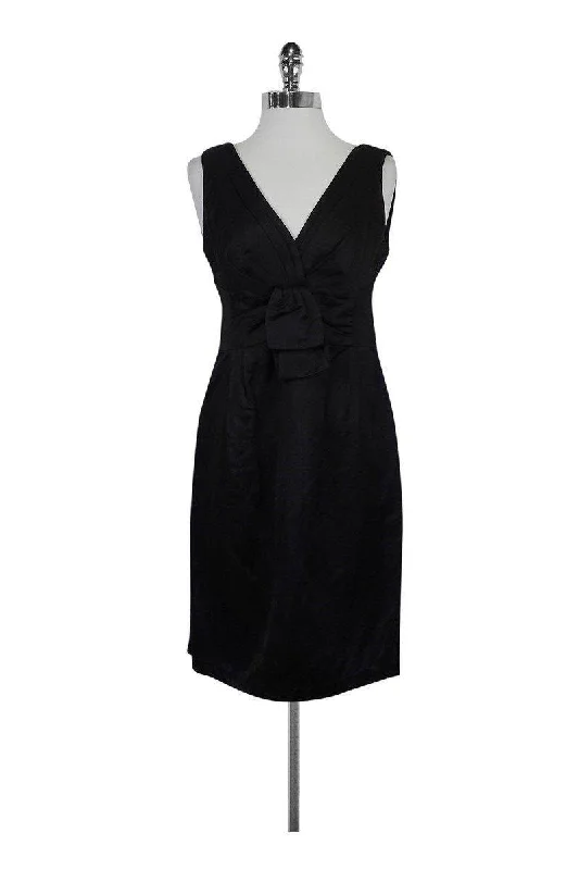 Sleeveless Women Dress in Bright Colors for Summer Parties Sleeveless Women Dress in Bright Colors for Summer Parties Nanette Lepore - Black Dress w/ Ribbon Front Detail Sz 6