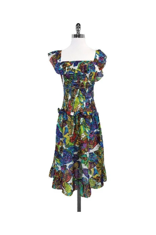 Mermaid - Style Women Dress with a Fitted Silhouette for Special Occasions Mermaid - Style Women Dress with a Fitted Silhouette for Special Occasions Nanette Lepore - Multicolor Butterfly Print Dress Sz S