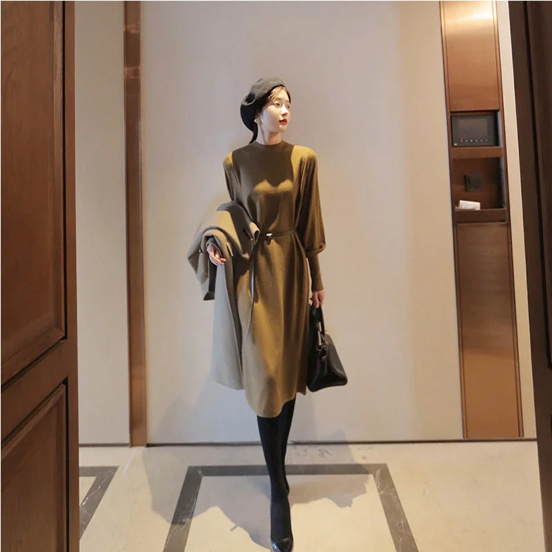 Mermaid - Style Women Dress with a Fitted Silhouette for Special Occasions Mermaid - Style Women Dress with a Fitted Silhouette for Special Occasions NiDELL Korean Dongdaemun Women's Clothing . New Autumn and Winter Knitting Dress Mid-Length Bottoming Slimming Sweater Long Skirt Mermaid - Style Women Dress with a Fitted Silhouette for Special Occasions Mermaid - Style Women Dress with a Fitted Silhouette for Special Occasions NiDELL Korean Dongdaemun Women's Clothing . New Autumn and Winter Knitting Dress Mid-Length Bottoming Slimming Sweater Long Skirt
