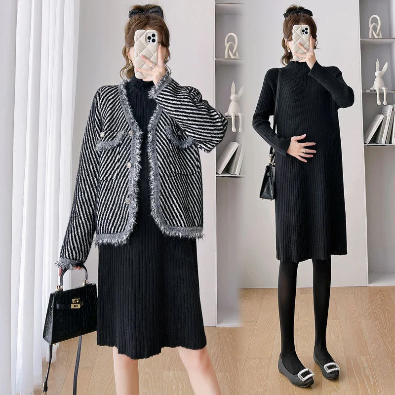 Empire Waist Women Dress to Accentuate the Bust and Conceal the Waist Empire Waist Women Dress to Accentuate the Bust and Conceal the Waist NiDELL Maternity Dress Set . New Cardigan Coat Knitted Autumn and Winter Sweater Long Dress Two-Piece Set Maternity Dress Empire Waist Women Dress to Accentuate the Bust and Conceal the Waist Empire Waist Women Dress to Accentuate the Bust and Conceal the Waist NiDELL Maternity Dress Set . New Cardigan Coat Knitted Autumn and Winter Sweater Long Dress Two-Piece Set Maternity Dress