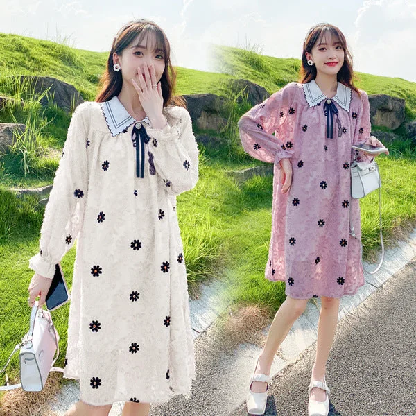 Sleeveless Women Dress in Bright Colors for Summer Parties Sleeveless Women Dress in Bright Colors for Summer Parties NiDELL Maternity Dress . Spring New Fashion Embroidery Western Style Trendy Mom Maternity Dress