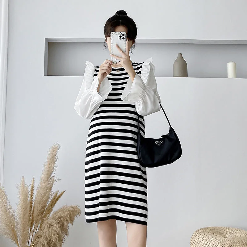Plus Size Women Dress with a Flattering A - Line Cut for Comfort and Style Plus Size Women Dress with a Flattering A - Line Cut for Comfort and Style NiDELL Pregnant Women's Sweater . Autumn and Winter New Korean Style Striped Fashion Sweater Mid-Length Knitted Dress Plus Size Women Dress with a Flattering A - Line Cut for Comfort and Style Plus Size Women Dress with a Flattering A - Line Cut for Comfort and Style NiDELL Pregnant Women's Sweater . Autumn and Winter New Korean Style Striped Fashion Sweater Mid-Length Knitted Dress
