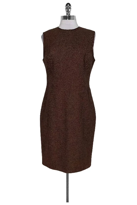 Little Black Women Dress with Sequins for a Glamorous Night Out Little Black Women Dress with Sequins for a Glamorous Night Out Ralph Lauren - Brown Leather Trim Dress Sz 10