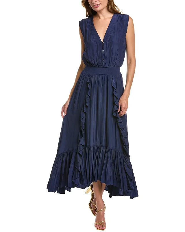 Wrap - Style Women Dress with Adjustable Fit for All Body Types Wrap - Style Women Dress with Adjustable Fit for All Body Types Ramy Brook Milan Maxi Dress