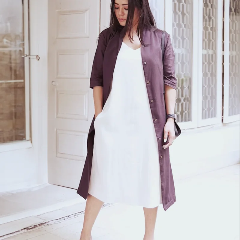Mermaid - Style Women Dress with a Fitted Silhouette for Special Occasions Mermaid - Style Women Dress with a Fitted Silhouette for Special Occasions Linen Co Ord Set for Women | Coffee Brown & Beige Mermaid - Style Women Dress with a Fitted Silhouette for Special Occasions Mermaid - Style Women Dress with a Fitted Silhouette for Special Occasions Linen Co Ord Set for Women | Coffee Brown & Beige