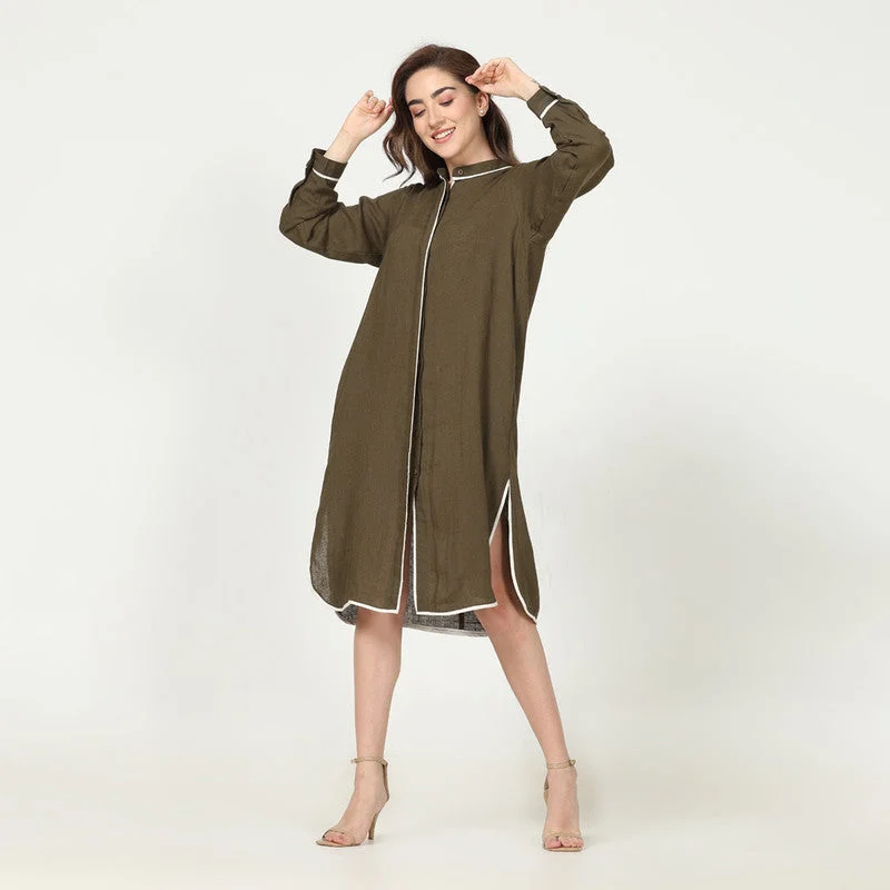 Maxi Women Dress with Floral Print for a Bohemian Vibe Maxi Women Dress with Floral Print for a Bohemian Vibe Linen Long Shirt for Women | Full Sleeves | Olive Maxi Women Dress with Floral Print for a Bohemian Vibe Maxi Women Dress with Floral Print for a Bohemian Vibe Linen Long Shirt for Women | Full Sleeves | Olive