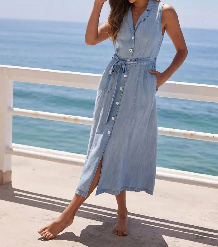 Empire Waist Women Dress to Accentuate the Bust and Conceal the Waist Empire Waist Women Dress to Accentuate the Bust and Conceal the Waist Seamed Sleeveless Midi Dress In Caribbean Wash Empire Waist Women Dress to Accentuate the Bust and Conceal the Waist Empire Waist Women Dress to Accentuate the Bust and Conceal the Waist Seamed Sleeveless Midi Dress In Caribbean Wash