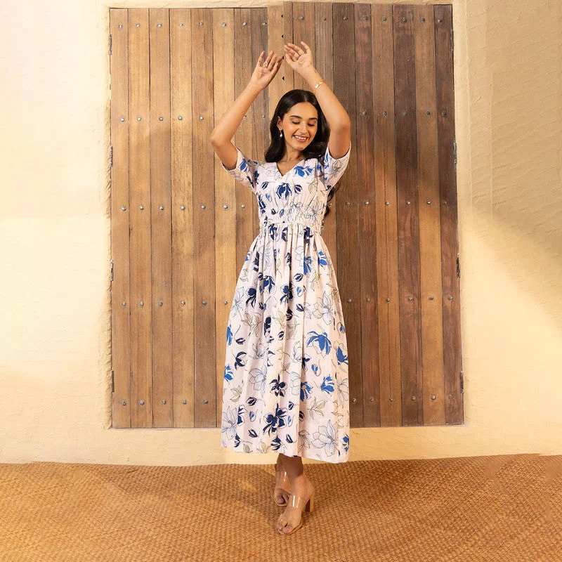 Sleeveless Women Dress in Bright Colors for Summer Parties Sleeveless Women Dress in Bright Colors for Summer Parties Cotton Dress For Women | Printed | Blue Sleeveless Women Dress in Bright Colors for Summer Parties Sleeveless Women Dress in Bright Colors for Summer Parties Cotton Dress For Women | Printed | Blue