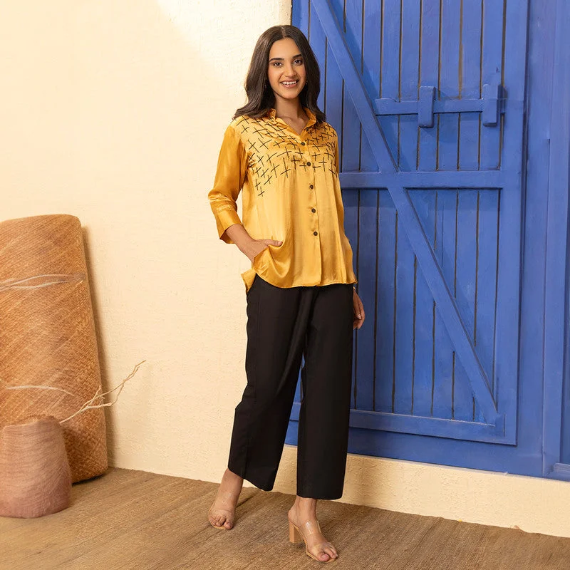 Empire Waist Women Dress to Accentuate the Bust and Conceal the Waist Empire Waist Women Dress to Accentuate the Bust and Conceal the Waist Shirt For Women | Gaji Silk | Golden Yellow Empire Waist Women Dress to Accentuate the Bust and Conceal the Waist Empire Waist Women Dress to Accentuate the Bust and Conceal the Waist Shirt For Women | Gaji Silk | Golden Yellow