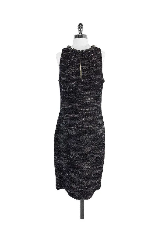 Lace - Embellished Women Dress for an Elegant and Sophisticated Appearance Lace - Embellished Women Dress for an Elegant and Sophisticated Appearance St. John Couture - Black & Silver Metallic Sleeveless Dress Sz 12 Lace - Embellished Women Dress for an Elegant and Sophisticated Appearance Lace - Embellished Women Dress for an Elegant and Sophisticated Appearance St. John Couture - Black & Silver Metallic Sleeveless Dress Sz 12