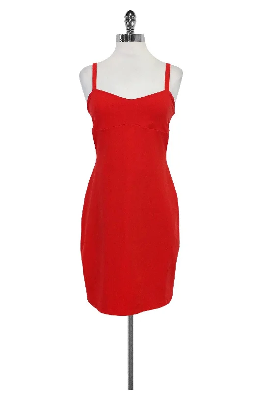 Wrap - Style Women Dress with Adjustable Fit for All Body Types Wrap - Style Women Dress with Adjustable Fit for All Body Types Susana Monaco - Red Orange Fitted Dress Sz S Wrap - Style Women Dress with Adjustable Fit for All Body Types Wrap - Style Women Dress with Adjustable Fit for All Body Types Susana Monaco - Red Orange Fitted Dress Sz S