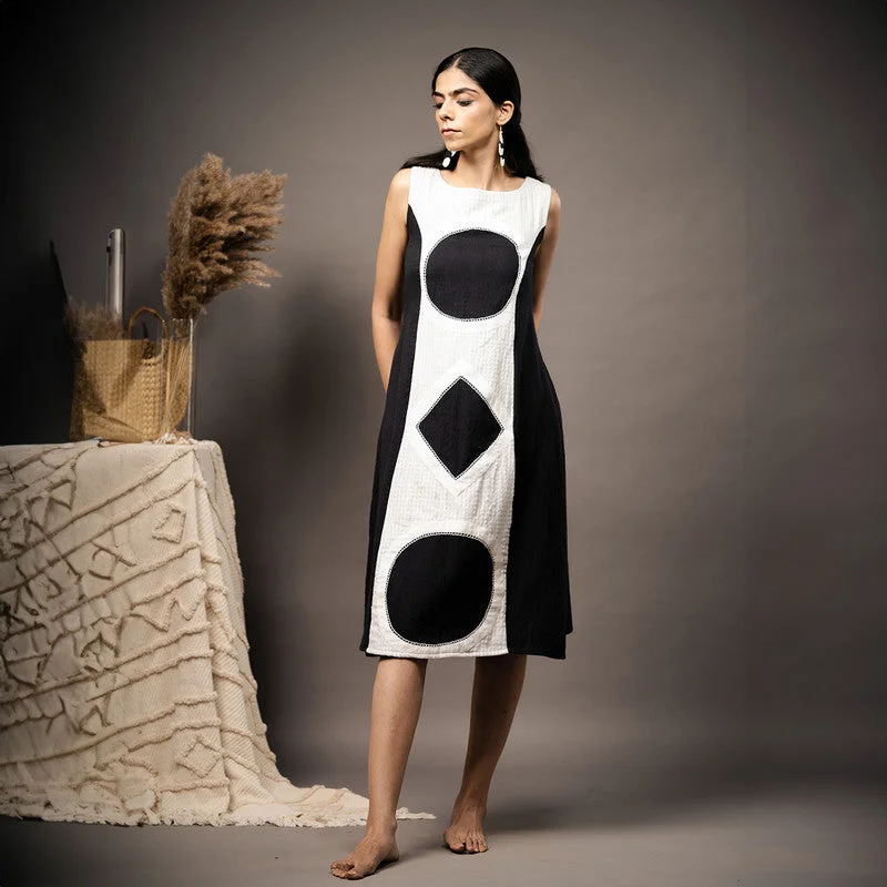 Plus Size Women Dress with a Flattering A - Line Cut for Comfort and Style Plus Size Women Dress with a Flattering A - Line Cut for Comfort and Style Cotton Black & White Midi Dress | Hand Embroidered Plus Size Women Dress with a Flattering A - Line Cut for Comfort and Style Plus Size Women Dress with a Flattering A - Line Cut for Comfort and Style Cotton Black & White Midi Dress | Hand Embroidered