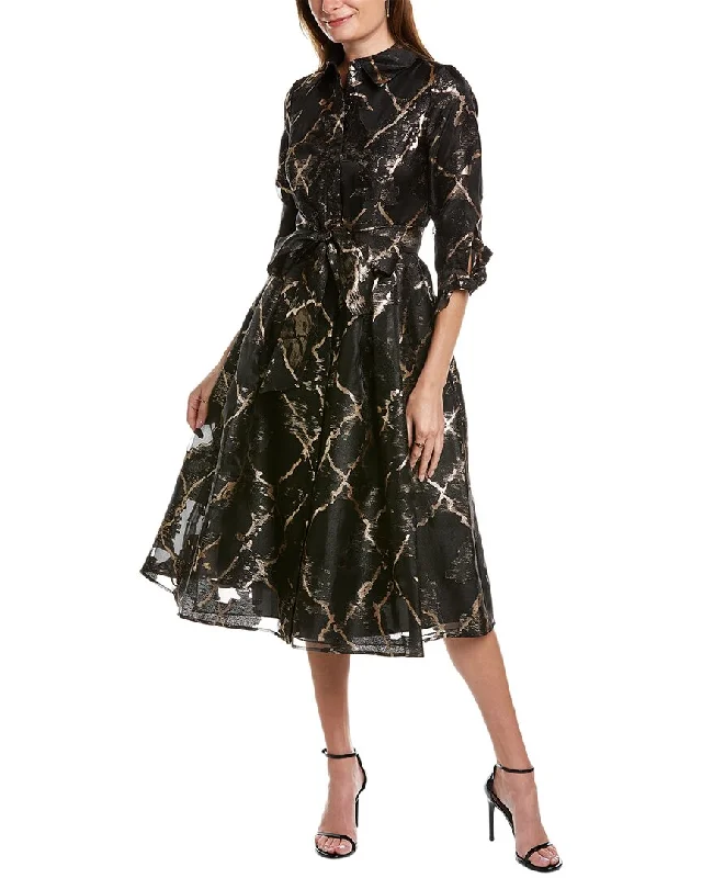 Long - Sleeve Women Dress in Velvet for a Luxurious Winter Look Long - Sleeve Women Dress in Velvet for a Luxurious Winter Look Teri Jon by Rickie Freeman Metallic Shirtdress Long - Sleeve Women Dress in Velvet for a Luxurious Winter Look Long - Sleeve Women Dress in Velvet for a Luxurious Winter Look Teri Jon by Rickie Freeman Metallic Shirtdress