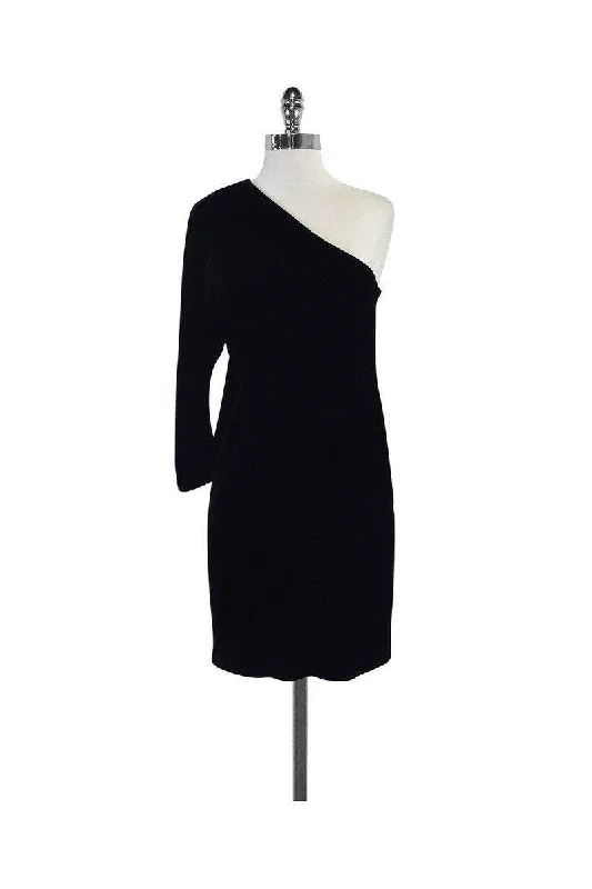 Mermaid - Style Women Dress with a Fitted Silhouette for Special Occasions Mermaid - Style Women Dress with a Fitted Silhouette for Special Occasions Theory - Black Velvet One Shoulder Birkita Dress Sz 4 Mermaid - Style Women Dress with a Fitted Silhouette for Special Occasions Mermaid - Style Women Dress with a Fitted Silhouette for Special Occasions Theory - Black Velvet One Shoulder Birkita Dress Sz 4