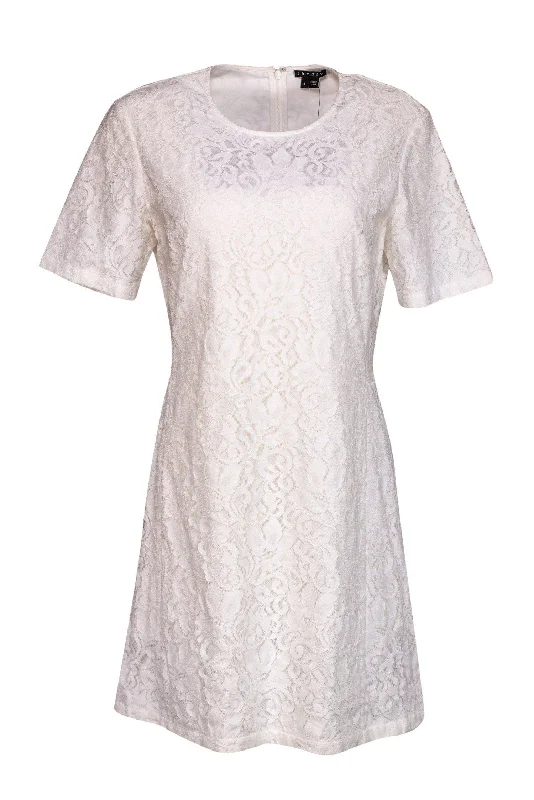 Lace - Embellished Women Dress for an Elegant and Sophisticated Appearance Lace - Embellished Women Dress for an Elegant and Sophisticated Appearance Theory - White Lace Danalice Dress Sz 8 Lace - Embellished Women Dress for an Elegant and Sophisticated Appearance Lace - Embellished Women Dress for an Elegant and Sophisticated Appearance Theory - White Lace Danalice Dress Sz 8
