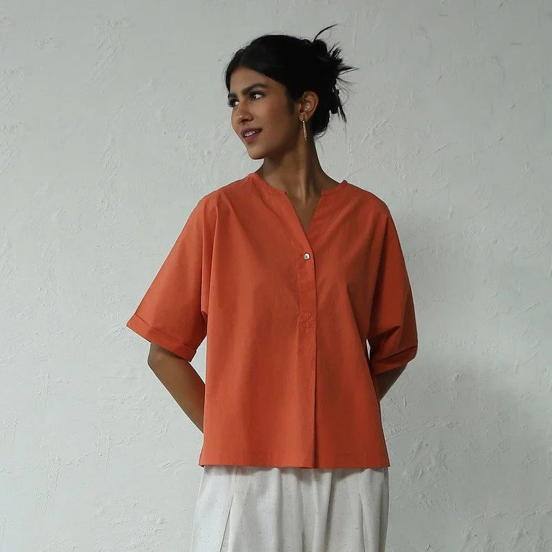 Empire Waist Women Dress to Accentuate the Bust and Conceal the Waist Empire Waist Women Dress to Accentuate the Bust and Conceal the Waist Cotton Pleated Top for Women | Orange Empire Waist Women Dress to Accentuate the Bust and Conceal the Waist Empire Waist Women Dress to Accentuate the Bust and Conceal the Waist Cotton Pleated Top for Women | Orange
