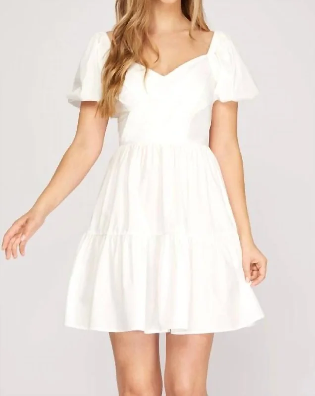 Sheath Women Dress with a Tailored Fit for a Professional Look Sheath Women Dress with a Tailored Fit for a Professional Look V Neck Dress In White