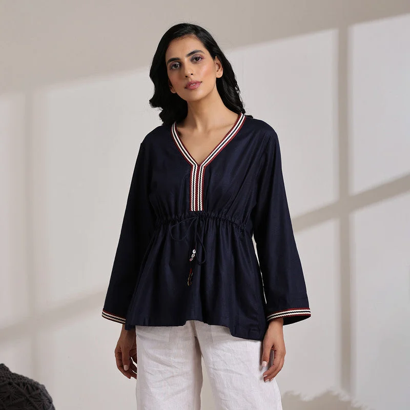 Empire Waist Women Dress to Accentuate the Bust and Conceal the Waist Empire Waist Women Dress to Accentuate the Bust and Conceal the Waist Women Cotton Top | Navy Blue Empire Waist Women Dress to Accentuate the Bust and Conceal the Waist Empire Waist Women Dress to Accentuate the Bust and Conceal the Waist Women Cotton Top | Navy Blue