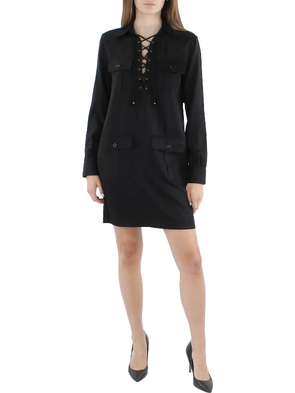 Mermaid - Style Women Dress with a Fitted Silhouette for Special Occasions Mermaid - Style Women Dress with a Fitted Silhouette for Special Occasions Womens Collared Midi Shirtdress