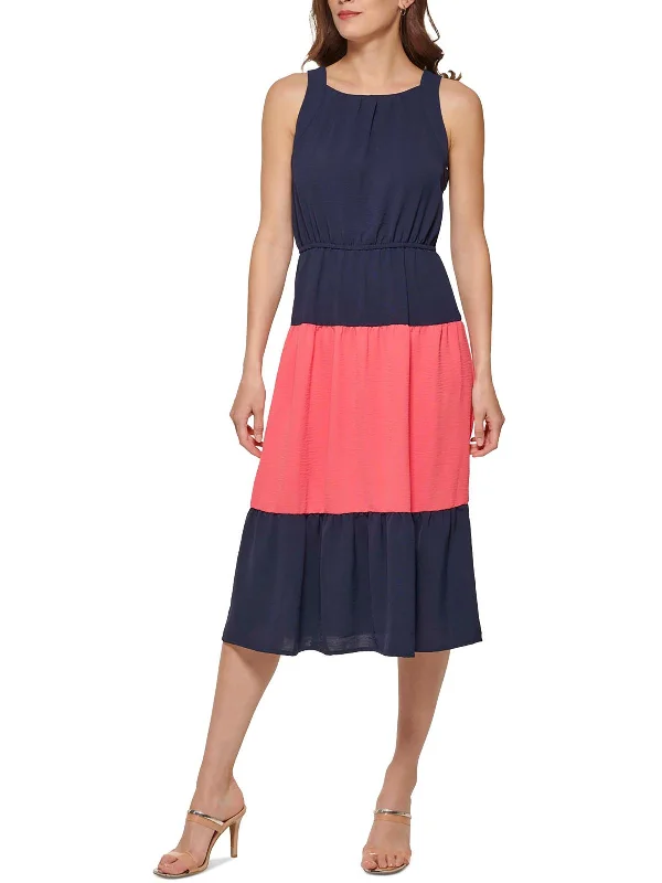 Sheath Women Dress with a Tailored Fit for a Professional Look Sheath Women Dress with a Tailored Fit for a Professional Look Womens Colorblock Midi Fit & Flare Dress