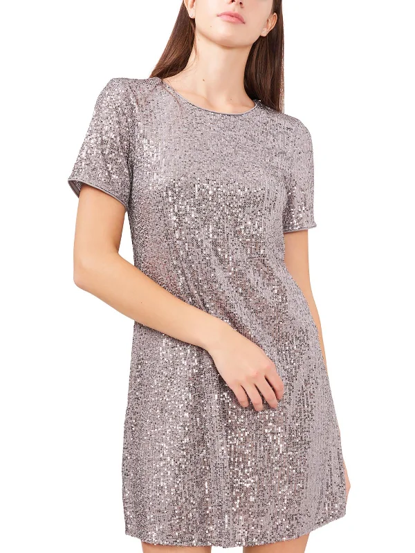 Printed Abstract Women Dress for a Modern and Artistic Appeal Printed Abstract Women Dress for a Modern and Artistic Appeal Womens Sequined Mini Shift Dress