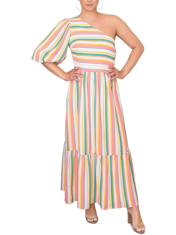 Strapless Women Dress with a Built - in Bra for Comfort and Support Strapless Women Dress with a Built - in Bra for Comfort and Support Womens Striped Long Maxi Dress