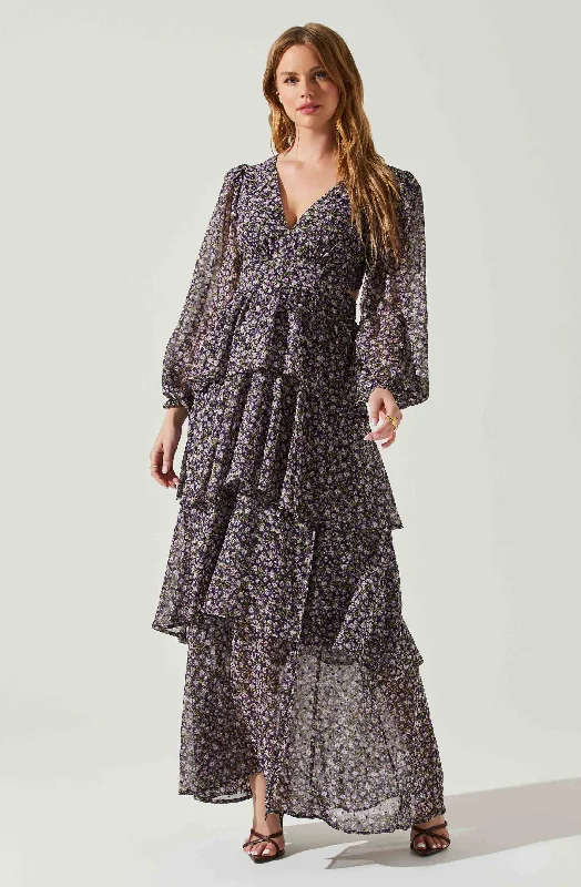 Maxi Women Dress with Floral Print for a Bohemian Vibe Maxi Women Dress with Floral Print for a Bohemian Vibe Anora Floral Tiered Maxi Dress Maxi Women Dress with Floral Print for a Bohemian Vibe Maxi Women Dress with Floral Print for a Bohemian Vibe Anora Floral Tiered Maxi Dress