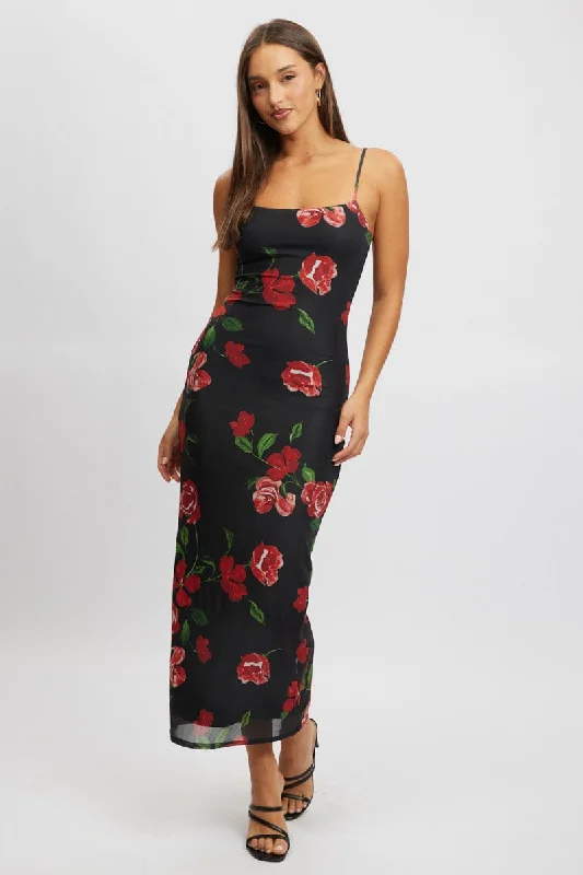 Wrap - Style Women Dress with Adjustable Fit for All Body Types Wrap - Style Women Dress with Adjustable Fit for All Body Types Black Floral Bodycon Dress Maxi Mesh Wrap - Style Women Dress with Adjustable Fit for All Body Types Wrap - Style Women Dress with Adjustable Fit for All Body Types Black Floral Bodycon Dress Maxi Mesh