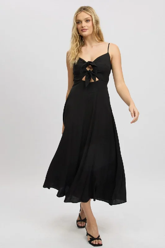 Lace - Embellished Women Dress for an Elegant and Sophisticated Appearance Lace - Embellished Women Dress for an Elegant and Sophisticated Appearance Black Maxi Dress Tie Detail Strappy Lace - Embellished Women Dress for an Elegant and Sophisticated Appearance Lace - Embellished Women Dress for an Elegant and Sophisticated Appearance Black Maxi Dress Tie Detail Strappy