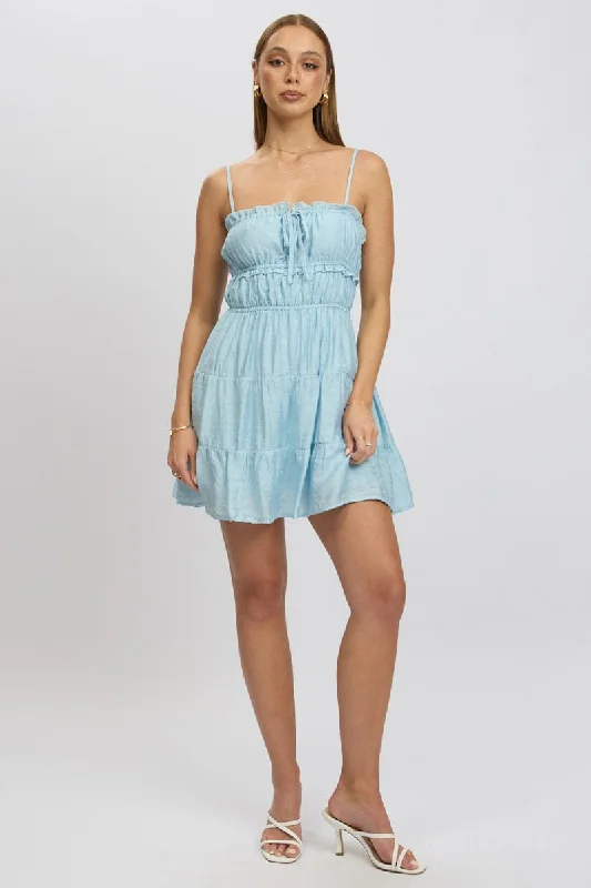 Halter Neck Women Dress to Show Off the Shoulders and Neckline Halter Neck Women Dress to Show Off the Shoulders and Neckline Blue Fit And Flare Dress Cut Out Halter Neck Women Dress to Show Off the Shoulders and Neckline Halter Neck Women Dress to Show Off the Shoulders and Neckline Blue Fit And Flare Dress Cut Out