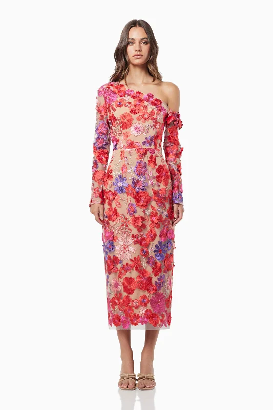 Halter Neck Women Dress to Show Off the Shoulders and Neckline Halter Neck Women Dress to Show Off the Shoulders and Neckline Electric 3D Floral Midi Dress Halter Neck Women Dress to Show Off the Shoulders and Neckline Halter Neck Women Dress to Show Off the Shoulders and Neckline Electric 3D Floral Midi Dress