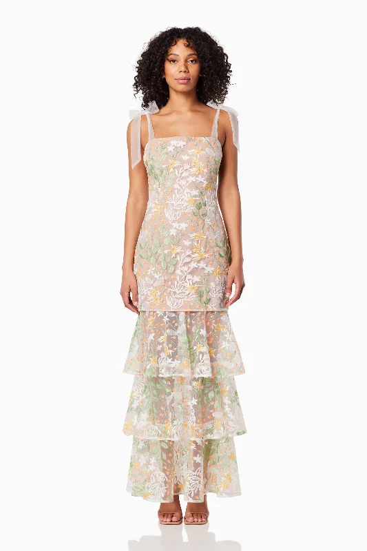 Wrap - Style Women Dress with Adjustable Fit for All Body Types Wrap - Style Women Dress with Adjustable Fit for All Body Types Experience Tiered Maxi Dress In Yellow Wrap - Style Women Dress with Adjustable Fit for All Body Types Wrap - Style Women Dress with Adjustable Fit for All Body Types Experience Tiered Maxi Dress In Yellow