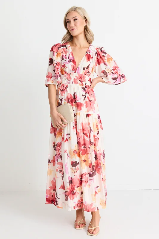 Off - the - Shoulder Women Dress for a Romantic and Feminine Look Off - the - Shoulder Women Dress for a Romantic and Feminine Look Fluent Vintage Blush Floral Flutter Sleeve Tiered Maxi Dress Off - the - Shoulder Women Dress for a Romantic and Feminine Look Off - the - Shoulder Women Dress for a Romantic and Feminine Look Fluent Vintage Blush Floral Flutter Sleeve Tiered Maxi Dress