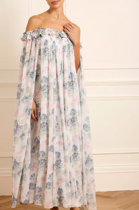 Wrap - Style Women Dress with Adjustable Fit for All Body Types Wrap - Style Women Dress with Adjustable Fit for All Body Types Hydrangea Chiffon Off-Shoulder Ankle Gown Wrap - Style Women Dress with Adjustable Fit for All Body Types Wrap - Style Women Dress with Adjustable Fit for All Body Types Hydrangea Chiffon Off-Shoulder Ankle Gown