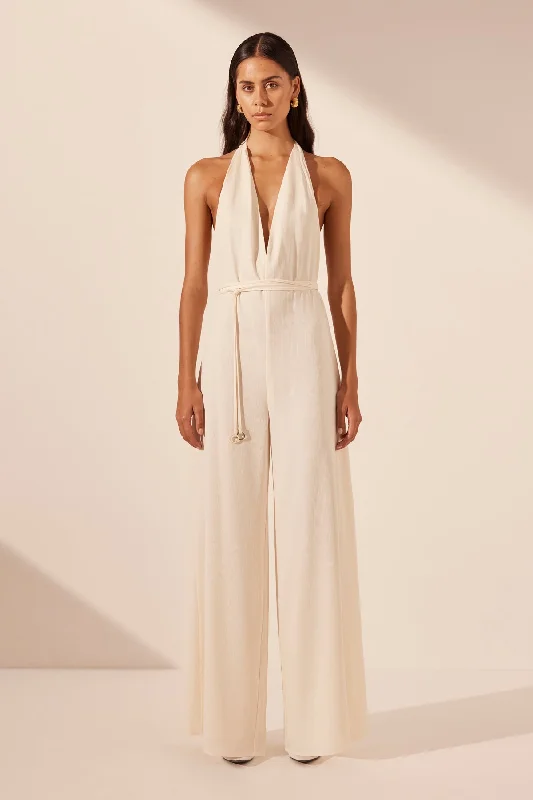 Mini Women Dress with a Short Hem for a Young and Trendy Style Mini Women Dress with a Short Hem for a Young and Trendy Style ILIAD HALTER NECK OPEN BACK JUMPSUIT - RICE Mini Women Dress with a Short Hem for a Young and Trendy Style Mini Women Dress with a Short Hem for a Young and Trendy Style ILIAD HALTER NECK OPEN BACK JUMPSUIT - RICE