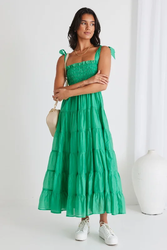 Ruffled Women Dress with Multiple Layers for a Playful and Girly Style Ruffled Women Dress with Multiple Layers for a Playful and Girly Style Isabella Green Strappy Tiered Maxi Dress Ruffled Women Dress with Multiple Layers for a Playful and Girly Style Ruffled Women Dress with Multiple Layers for a Playful and Girly Style Isabella Green Strappy Tiered Maxi Dress