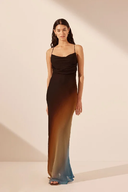 Strapless Women Dress with a Built - in Bra for Comfort and Support Strapless Women Dress with a Built - in Bra for Comfort and Support IVANA LACE BACK BIAS MAXI DRESS