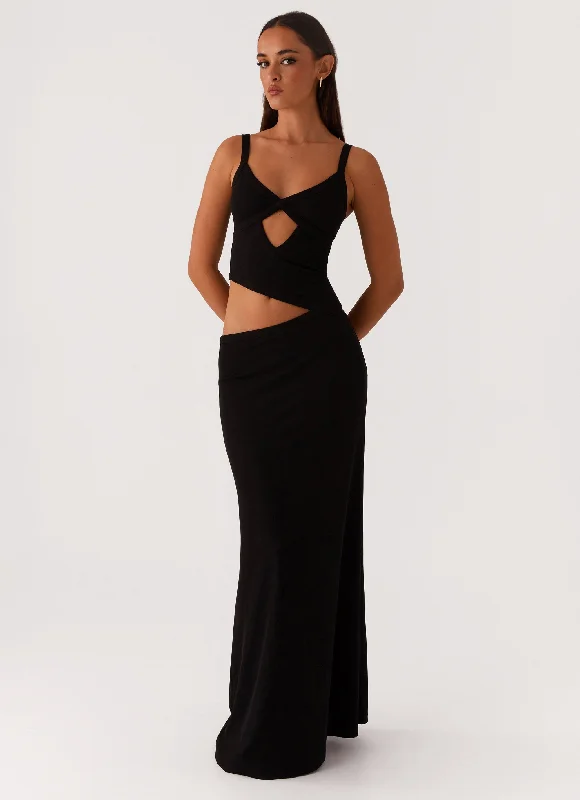 Sleeveless Women Dress in Bright Colors for Summer Parties Sleeveless Women Dress in Bright Colors for Summer Parties Jocelyn Maxi Dress - Black