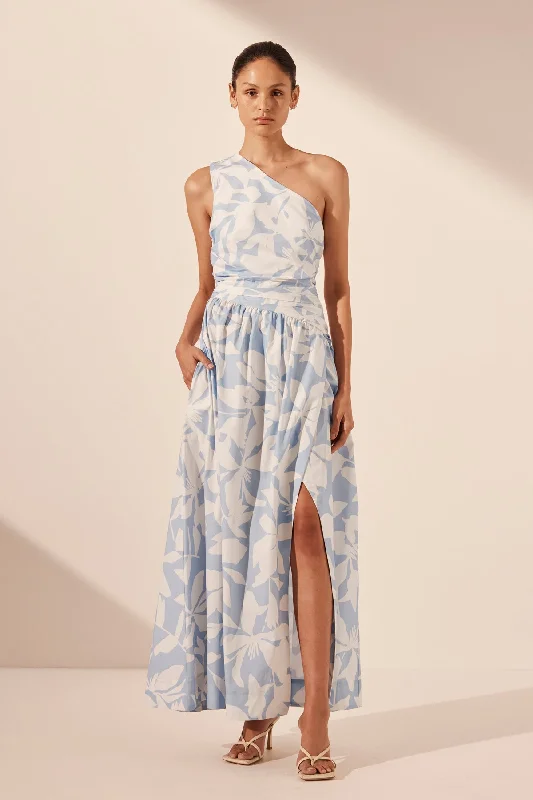 Wrap - Style Women Dress with Adjustable Fit for All Body Types Wrap - Style Women Dress with Adjustable Fit for All Body Types MAMOUNIA ASYMMETRICAL GATHERED MAXI DRESS Wrap - Style Women Dress with Adjustable Fit for All Body Types Wrap - Style Women Dress with Adjustable Fit for All Body Types MAMOUNIA ASYMMETRICAL GATHERED MAXI DRESS
