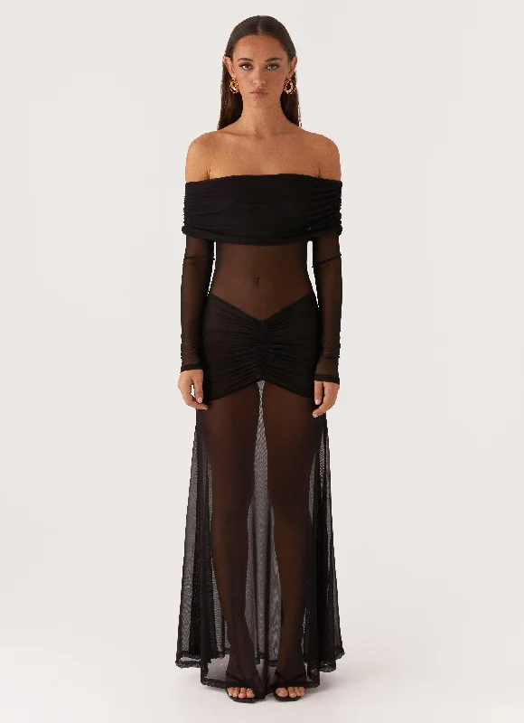 Plus Size Women Dress with a Flattering A - Line Cut for Comfort and Style Plus Size Women Dress with a Flattering A - Line Cut for Comfort and Style Maren Off Shoulder Maxi Dress - Black Plus Size Women Dress with a Flattering A - Line Cut for Comfort and Style Plus Size Women Dress with a Flattering A - Line Cut for Comfort and Style Maren Off Shoulder Maxi Dress - Black