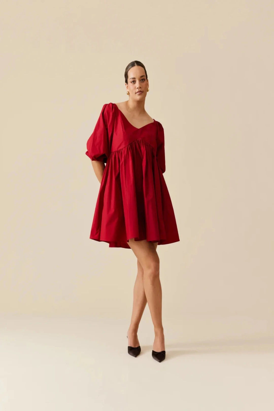 Strapless Women Dress with a Built - in Bra for Comfort and Support Strapless Women Dress with a Built - in Bra for Comfort and Support Noni Dress Red